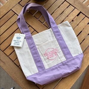 Pastel purple spring mini tote 💜